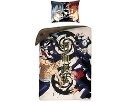 Jujutsu Kaisen Dekbedovertrek 呪術廻戦fj - Polyester - 140 x 200 cm 70 x 90 cm