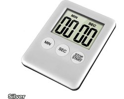Juleika® Zilver | Magnetische Kookwekker Digitaal | Digitale Timer | Inclusief Batterij