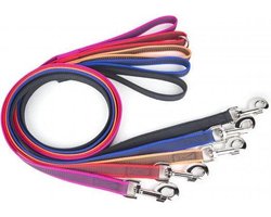 Julius K9 antislip lijn, 5m / 14mm - met handvat - BLAUW