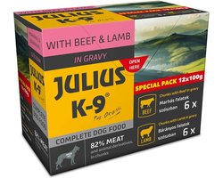 Julius-K9 - Hondenvoer - Natvoer - Adult - 12x100g