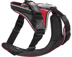 Julius-K9 IDC Longwalk Y-tuig - Hondentuig - S - Rood-Grijs