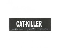 Julius-K9 Set Labels voor Powerharness - Small tekst: CAT KILLER