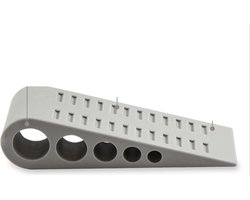 Jumada's - Deurstopper - Rubberen Deurvastzetter - Deurwig - Deurbuffer - Deurklem - Binnen en Buiten - Grijs - Stapelbaar - Duurzame Zware Deurstopper - Rubberen Deurwig - Doorstopper