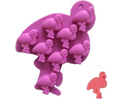 Jumada's - Ice Cube Tray Flamingo - Silicone Ijs Mal - Fruit, Chocolade, Candy Bar - Keukengereedschap