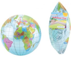 Jumada's - Opblaasbare StrandBal / Wereldbol / Ø20 cm - Zwembad bal - Camping Bal - Vakantie bal