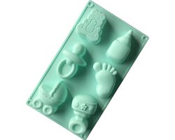 Jumada's - Siliconen Bakvorm Baby Divers - Vorm Cakevorm Taartvorm Tulband - 6 Stuks - Bakvormen