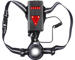 Jumada's - USB Oplaadbare LED Hardloopverlichting - Richtbaar en Verstelbaar - Krachtige Lamp voor Optimaal Zicht