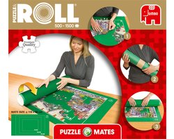 Jumbo - Puzzle & Roll - Puzzelrol - Opbergen puzzel 500 tot 1500 Stukjes - 118x66 cm - Puzzelmat - Puzzelaccessoires