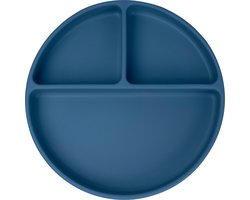 JU&MP Bord Zuignap - Baby - Kinderservies - Kinderbord - Onbreekbaar - Donkerblauw