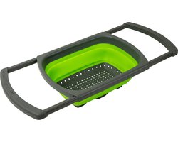 JU&MP Vergiet - Keukengerei - Zeef - Keuken Accessoires - Inklapbaar - Groen
