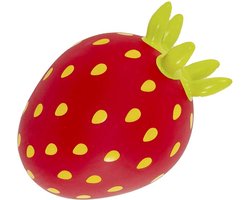 JUMPY FRUITS Aardbei - Hopper 100 kg belastbaar - Speelgoed Skippybal - Skippy Dieren - Skippybal Haas - Kinderspeelgoed - Speelgoed 12 maanden - Inclusief Pomp - Tot 100 kg Gewicht - Skippy bal - Cadeau kind - voedselveilige materialen