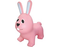 JUMPY Haas – skippy Roze - Hopper 100 kg belastbaar - Speelgoed Skippybal - Skippy Dieren - Skippybal Haas - Kinderspeelgoed - Speelgoed 12 maanden - Inclusief Pomp - Tot 100 kg Gewicht - Skippy bal - Cadeau kind - voedselveilige materialen
