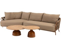 June Biarritz chaise longue loungeset 4 delig amber 4 Seasons Outdoor