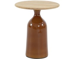 June lounge tuintafel hoogglans keramiek caramel 45xH55 cm 4 Seasons Outdoor