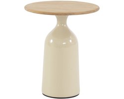 June lounge tuintafel hoogglans keramiek creme 45xH55 cm 4 Seasons Outdoor