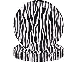 Jungle Safari Dieren Feest Papieren Borden 9 inch, Jungle Thema Tafelgerei en Decoraties voor Kinderen, Perfect voor Dierenfeest en Verjaardagsfeesten
