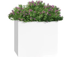 Jurrys vierkanten planten bak - Buiten - Binnen - 50CM - Wit - Planten - Decoratie - Tuin - Planten pot - Bloemen - Plantenbakken