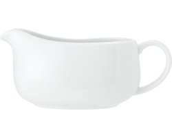 Juskom, Sauskom, met Oor en Schenktuit, 0.7 L, Porselein, Wit - Mikasa | Chalk