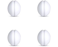 JustValue Douchegordijn Gewichtjes - 4 Stuks - Tafelkleedgewichtjes - Gordijn Verzwaarders Magneet - Wit