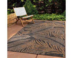 Jute buitenkleed - Borealis zwart/beige 300x400 cm