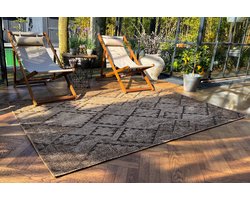 Jute look platgeweven buitenkleed 300cm x 200cm
