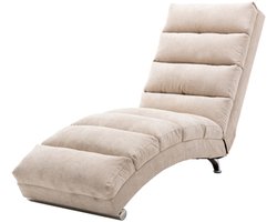 Jute Massage Ligstoel Binnen met Afstandsbediening, Ergonomische Elektrische Massage Lange Ligstoel met 5 Standen voor Kantoor, Woonkamer, Slaapkamer (Beige)