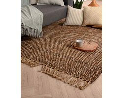 Jute vloerkleed Chunky - Boho&me - bruin/naturel 240x340 cm