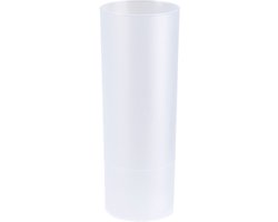 Juypal longdrink glas - 6x - wit - kunststof - 330 ml - herbruikbaar - BPA-vrij