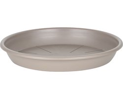 Juypal Plantenschotel - taupe - kunststof - Dia 20 cm - onderschotel/opvangschaal