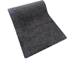 JYG Deurmat XL KATCOT SUPERABSORB katoen zwart/antraciet 100 x 100cm - droogloopmat