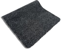 JYG Deurmat XL KATCOT SUPERABSORB katoen zwart/antraciet 80 x 100cm - droogloopmat