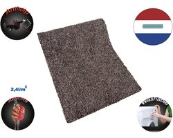 JYG Katcot SUPER ABSORB deurmat bruin 80x100cm - wasbaar - XXL tapijtloper