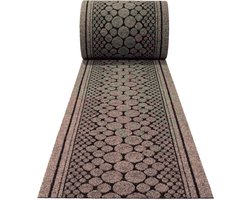 JYG tapijtloper Stone Bruin 66 x 300cm (=3m) Keukenloper - Anti Slip - snijdbaar