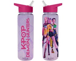 K-Pop Demon Hunters sportfles 750ml plastic roze.