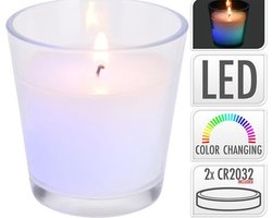 kaars in glas per 2 stuks - tuinkaars - kaars - tuinverlichting