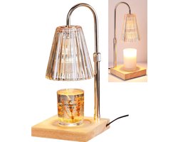Kaars Warmer Lamp- Elektrische Kaarsverwarmer Lamp- Candle Warmer Lamp met Timer en Dimmer- Vintage Kaarsverwarmer voor Huis- Slaapkamer- Bedrijfspanden- Decoratie -Verjaardag - Cadeau - Kado