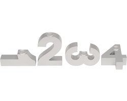 kaarsenhouder advent /modern/zilver/mdf/1234/posiwio collectie