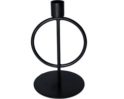 Kaarsenhouder  - Boog - Branded By - Zwart - 16 cm