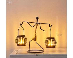 Kaarsenhouder-Kandelaar Metaal- Romantische-Woondecoratie-Theelichthouder set-Kaarsenhouder Goud