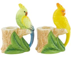 Kaarsenhouder keramiek 10,4x6,9x14,5cm