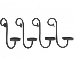 Kaarsenhouder, set van 4 H20  - retro - trendy