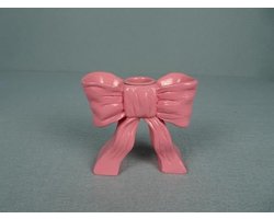 Kaarsenhouder Strik – Roze – 11×5×10 cm – Decoratief & Sfeervol