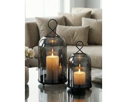 Kaarsenhouders Set - Gouden Kandelaars - Decoratief Huis - Met Ophangring - Groot Formaat - Goud