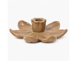 Kaarsenstandaard lotus beige
