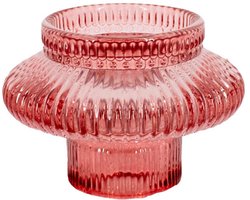 Kaarsenstandaard/waxinehouder roze