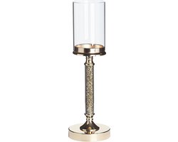 Kaarshouder ABBEVILLE Glas 41 cm Goud