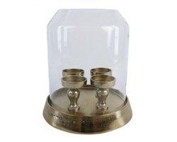 Kaarshouder/kandelaar goud exclusief naturel living kerst geschenk decoratie