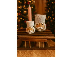 Kaarshouders Notenkraker Duo – Speels, Stijlvol & Kerstig | Viva Femme | Kaarsen | Decoratie | Cadeau | Kerst | Dinerkaars