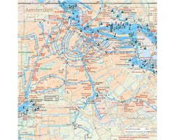 Kaartkussen incl vulling 50x50cm amsterdam