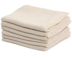 Kaasdoek set van 6 - multifunctioneel - 50 x 50 cm - ademend katoen